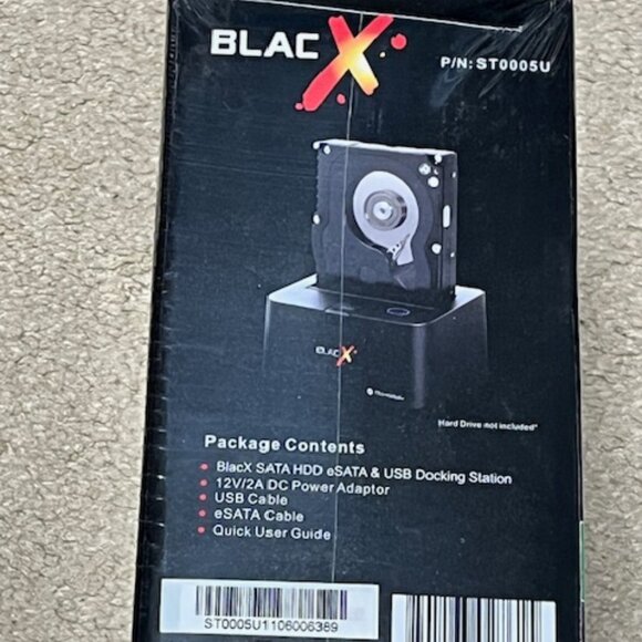Thermaltake ST0005U BlacX Dual SATA HDD Compact Docking Station NEW - Picture 6 of 6